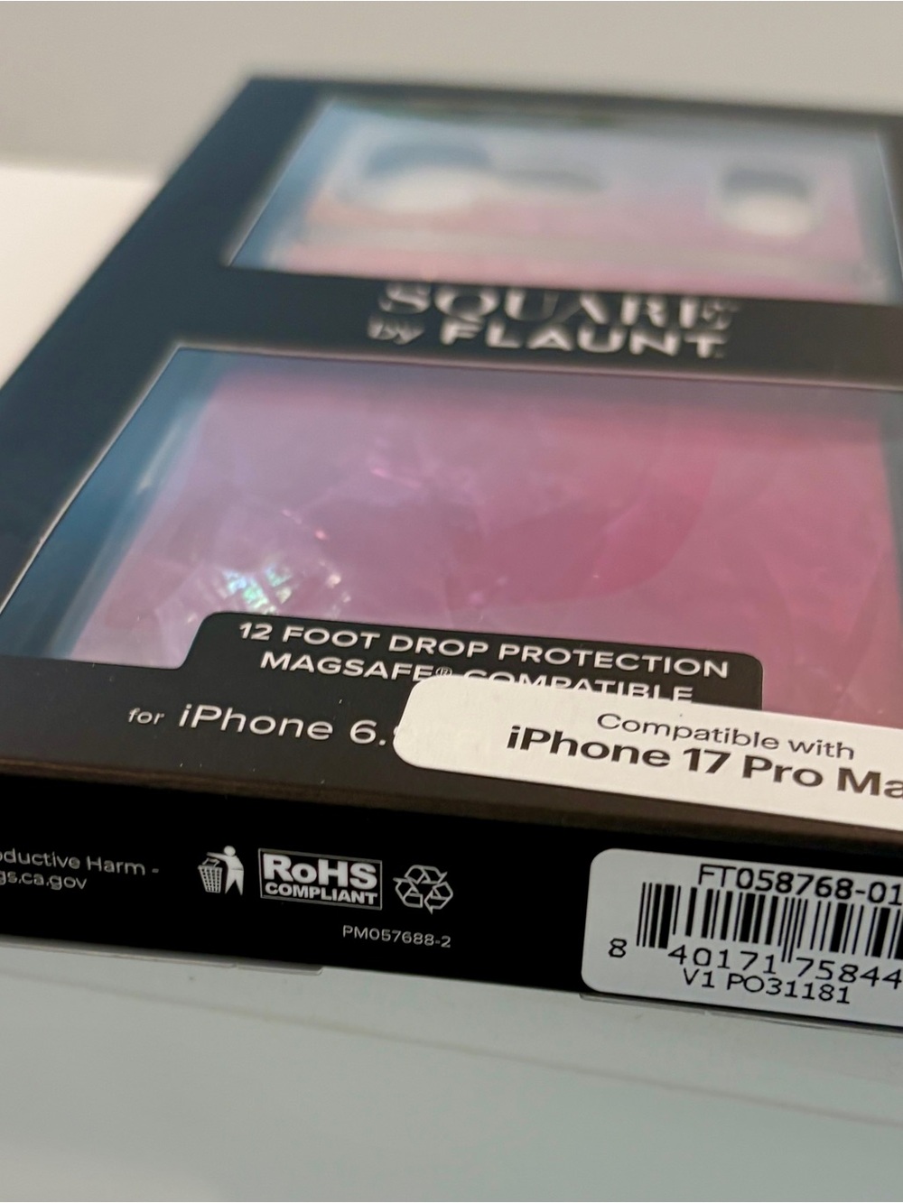 NWT FLAUNT Pink Mother of Pearl MagSafe Case iPhone 17 Pro Max